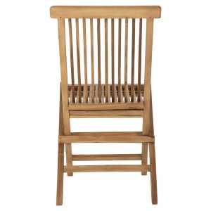 Folding chair Kendall Hm9540 made of solid teak wood in natural color 46.5x63x89hcm