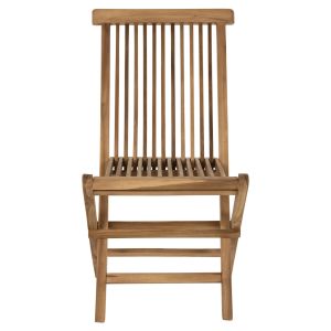 Folding chair Kendall Hm9540 made of solid teak wood in natural color 46.5x63x89hcm