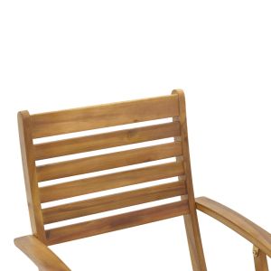 Folding chair Recofly made of solid acacia wood 52x53x85cm