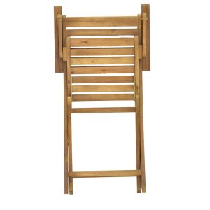 Folding chair Recofly made of solid acacia wood 52x53x85cm