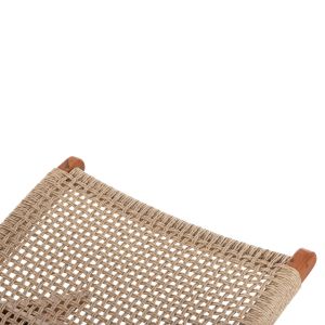 Folding chair for garden or living room teak Viro synthetic rope 65.5x80x67hcm Hm9477.01