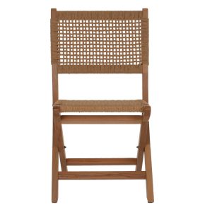Folding chair made of beech and natural rope Hm9411,01