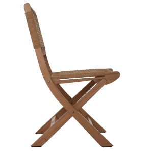 Folding chair made of beech and natural rope Hm9411,01