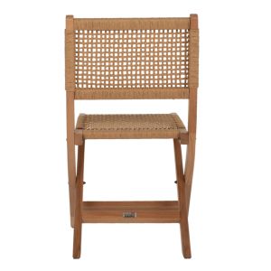 Folding chair made of beech and natural rope Hm9411,01