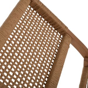 Folding chair made of beech and natural rope Hm9411,01