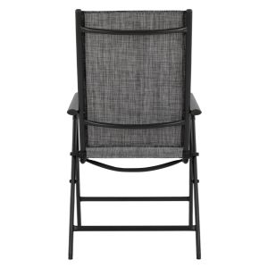 Folding chair with 7 levels gray Hm5700,01 55x70x103cm