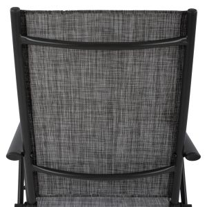 Folding chair with 7 levels gray Hm5700,01 55x70x103cm