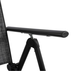 Folding chair with 7 levels gray Hm5700,01 55x70x103cm