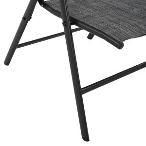 Folding chair with 7 levels gray Hm5700,01 55x70x103cm