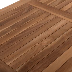 Folding garden table Kendall Hm9542 made of solid teak wood 120x80x75hcm