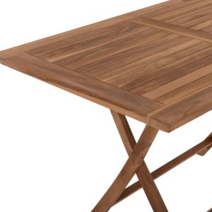 Folding garden table Kendall Hm9542 made of solid teak wood 120x80x75hcm