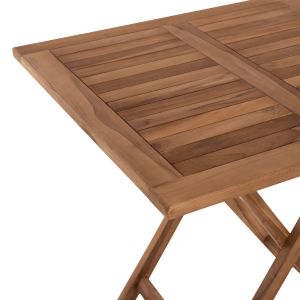 Folding garden table Kendall Hm9544 made of solid teak wood 80x80x75hcm
