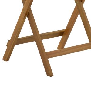 Folding garden table Lazio made of solid acacia wood 50x50x70cm
