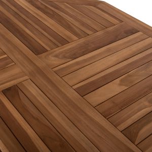 Folding garden dining table Kendall Hm9545 made of solid teak wood 120x120x75hcm