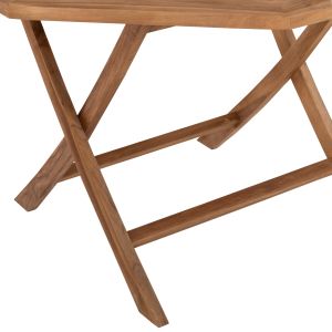 Folding garden dining table Kendall Hm9545 made of solid teak wood 120x120x75hcm