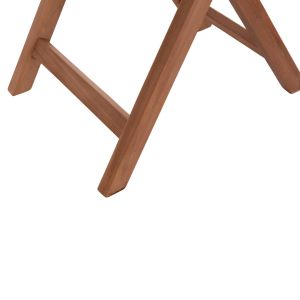 Сгъваема квадратна маса Heidel Hm18121 тиково дърво - естествен цвят 60x60x75всм.