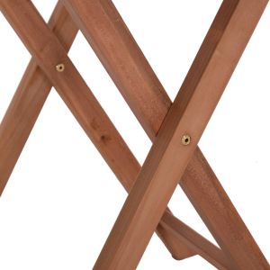 Сгъваема квадратна маса Heidel Hm18121 тиково дърво - естествен цвят 60x60x75всм.