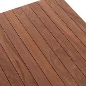Сгъваема квадратна маса Heidel Hm18121 тиково дърво - естествен цвят 60x60x75всм.