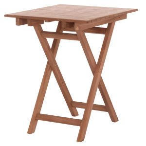 Сгъваема квадратна маса Heidel Hm18121 тиково дърво - естествен цвят 60x60x75всм.