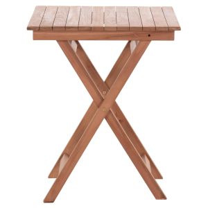 Сгъваема квадратна маса Heidel Hm18121 тиково дърво - естествен цвят 60x60x75всм.