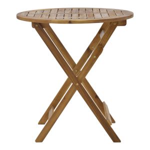 Folding table Capruva made of solid acacia wood D70x74cm