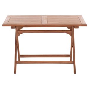 Сгъваема правоъгълна маса Eris Hm18117 тикова дървесина - естествен цвят 120x70x76всм.