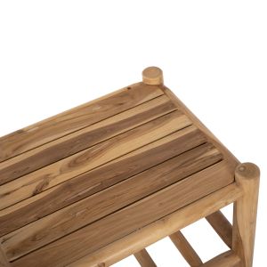 Ticky 4-piece garden furniture set, teak wood, Hm9340, cushions