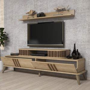 2-piece living room set Hm11848.01 natural oak color