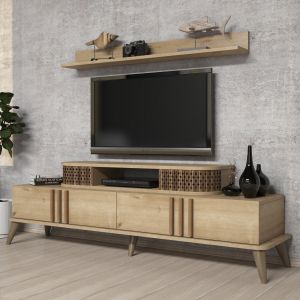 2-piece living room set Hm11848.01 natural oak color