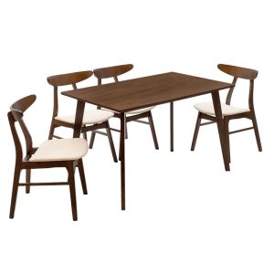 Benson - Orlean dining table set with 4 chairs