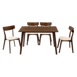 Benson - Toto dining table set with 4 chairs