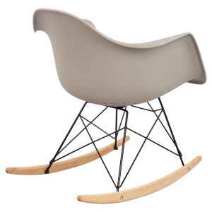 Gray rocking chair Mirto Art 61x71x64cm Hm0035,20