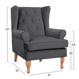 Gray Armchair Brandon Hm3073,11