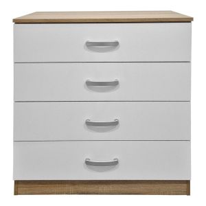 Athosa chest of drawers in sonoma-white color 80x40x79cm