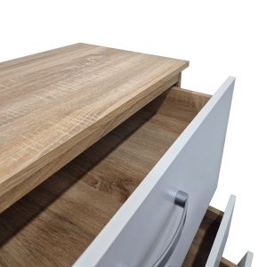 Athosa chest of drawers in sonoma-white color 80x40x79cm