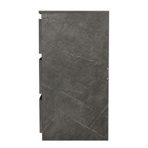 Chest of drawers Cindy 6 drawers marble gray 120x40x75cm
