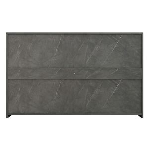 Chest of drawers Cindy 6 drawers marble gray 120x40x75cm