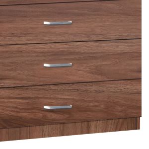 Gioko chest of drawers with 5 drawers in walnut color 80x40x100cm