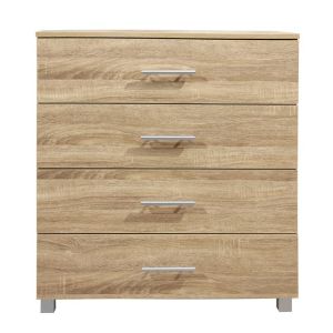 Chest of drawers Hm2204,02 4 Chests 83x40x83 Sonoma color Melamine