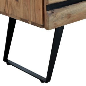 Скрин Imena Alicia от масивно дърво тропическа акация 4cm 80x38x86,5cm