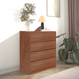 Chest of drawers Kuanger Mdf in walnut color 80x40x80cm