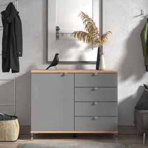 Скрин Marbella Mdf меламин е1 графитено сив 115,5х40х92cм