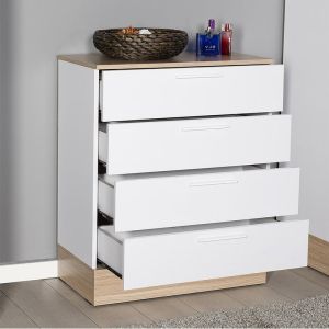 Chest of drawers Pelita white oak 72x40x88cm