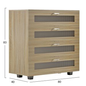 Скрин Thorgan Hm9880,01 меламин в Sonama-4 чекмеджета 80х40х83hcm