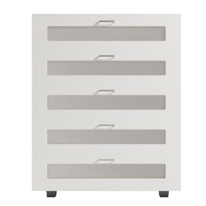 Скрин Thorgan, меламин, бял, 5 чекмеджета 80χ40χ100hcm Hm9881,03