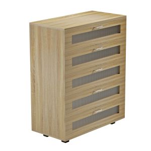 Скрин Thorgan, меламин, сонома, 5 чекмеджета 80χ40χ100hcm Hm9881,01
