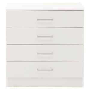 Скрин с 4 чекмеджета Elise в бял цвят 69x40x71cm