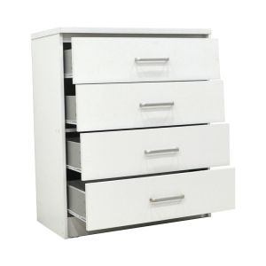 Chest of 4 drawers Olympus white 80x40x95