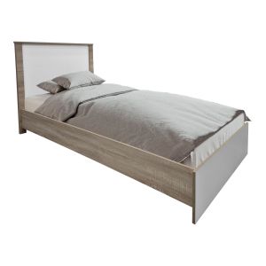 Спален комплект Athos Sonoma White с легло 90x190 см, 3 части