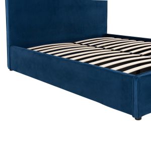 Bedroom Allie Hm584,18, 160x200cm with chest blue suede